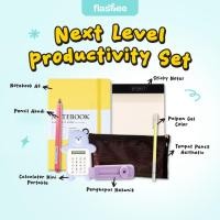 ราคา Flashee Notebook Next Level Protivity Set กล่องดินสอ เครื่องคิดเลขปากกา (50958470713)
