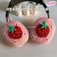 ราคา Headphone Covers Strawberry | Stitchery Boom - Handmade Crochet (25741781405)