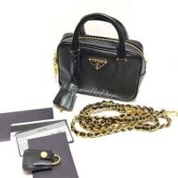 ราคา Prada mini saffiano bag in black (6617965836)