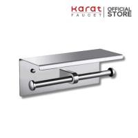 ราคา Karat Faucet ที่แขวนกระดาษชำระคู่พร้อมที่วางของ (สแตนเลส 304) รุ่น KB-01-332-63 (4776322402)