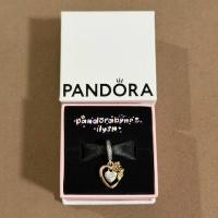 ราคา Pandora (พร้อมส่ง ของแท้ 100%) Heart & Rose Flower Dangle Charm (41726730383)