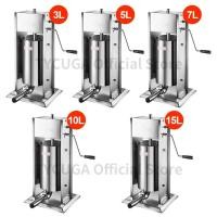 ราคา 3/5/7L Stainless Steel Sausage Filler Stuffer Salami Maker Vertical Meat Filler Machine HomeManual (52603336224)