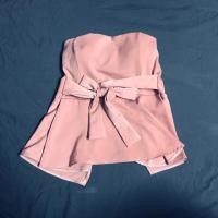 ราคา เสื้อเกาะอกสีชมพู 80 บาท ส่งฟรีลงทะเบียน (1836757716)