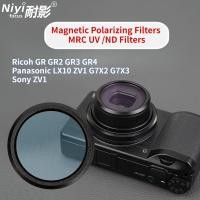 ราคา สําหรับ Ricoh GR GR GR2 GR3 GR4 ตัวกรองป้องกัน Panasonic LX10 ZV1 G7X2 G7X3 Sony ZV1 แม่เหล็ก MRC UV Polarizing ตัวกรอง ND (46803232502)