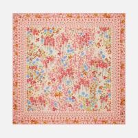ราคา Scent Of Flowers Silk Twill Printed Scarf - Pink (41118690669)