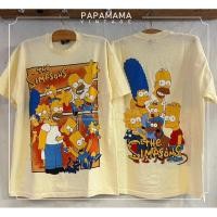 ราคา [ ล้านเสื้อ ] SIMPSONS The Simpsons Family tag JUNKFOOD USA เสื้อวินเทจ เสื้อการ์ตูนตำนาน (55609049989)