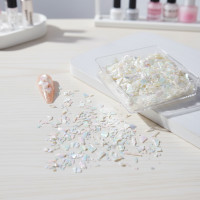 ราคา การตกแต่งเล็บด้วยเปลือกหอยเป๋าฮื้อบางพิเศษจาก Bohai Bay 1 กล่อง สําหรับทําเครื่องประดับ DIY และแต่งเล็บ ชิ้นเปลือกหอยมีสีสันสดใส สไตล์ญี่ปุ่น เปลือกหอยเป๋าฮื้อธรรมชาติจาก Bohai Bay (50450687570)