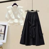 ราคา S-4XL 45-120KGกระโปรง ไซส์ใหญ่ กระโปรงคนอ้วน กระโปรงยีนส์สาวอวบ (28408053584)