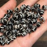 ราคา ลูกปัดอาเกตสีดําธรรมชาติ Dzi ประมาณ 8x12 มม.Noble Totem DIY สร้อยข้อมือสร้อยคอ Spacer ลูกปัดสีแดง 0APM (47859383110)