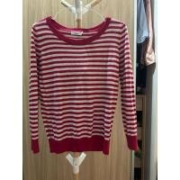 ราคา เสื้อเสวตเตอร์ลายทาง แดง-น้ำตาล แบรยด์ Bossini Size S อก34 สภาพดีไม่มีตำหนิ (26215631924)