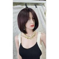 ราคา วิกผมแท้ทอแสกกลางทรงบ๊อบสั้นใส่ง่าย (45702665921)