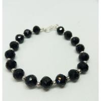 ราคา สร้อยข้อมือนิลแท้ คั่นเม็ดเงินแท้ 925 นิลกาญจนบุรีแท้ ขนาด 8 มิล (6858176780)