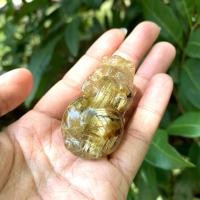 ราคา ปี่เซียะไหมทองชิ้นใหญ่(Golden Rutile Quartz)แท้100%เกรดPREMIUM (5791610443)