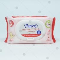 ราคา Pureen เพียวรีน ทิชชู่เปียก เบบี้ไวพ์เพียวรีนแอนตี้แบคทีเรียล 70แผ่น บรรจุ 3 ชิ้น (1522360810)