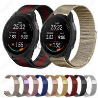 ราคา แถบสแตนเลสสตีลเปลี่ยนแถบโลหะสำหรับ Garmin vivoactive 5 6/3 Music / Forerunner 55/165/245/645/158/168 / Approach S50 (26582872355)