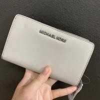 ราคา สินค้าใหม่ กระเป๋าสตางค์ Michael Kors Outlet Jet Set Travel Bilford Zip Coin Wallet 35T9STVF2L สี OPTIC WHITE (6013693915)