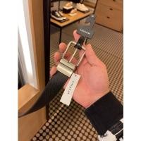 ราคา เข็มขัดเส้นใหญ่ชาย COACH F64840 WIDE HARNESS CUT-TO-SIZE REVERSIBLE PEBBLE LEATHER BELT (21927093485)