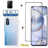 ราคา 3-in-1 ฟิล์มกระจกนิรภัยกันรอยหน้าจอ 9D กันรอยเลนส์กล้อง ด้านหลัง สําหรับ iPhone 11 14 13 12 Pro 7 8 14 6 6S Plus XR XS X XS MAX SE 2020 (18960675755)