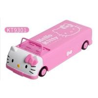 ราคา กล่องดินสอ Hello Kitty 2 ชั้น Bus Shaped School Stationery Pink Girl Kid (21580091438)