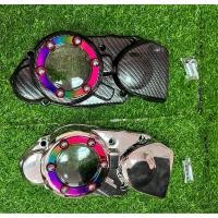 ราคา ฝาครอบจานไฟ Honda DASH / LS / LS125 สีชุบเงิน+รุ้ง สีเคฟล่า+รุ้ง (23457310438)