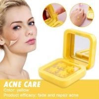 ราคา 32 ชิ้น/เซ็ต Hydrocolloid Acne Care Patch พร้อมกล่องกระจกแต่งหน้าสีเหลือง Star สติ๊กเกอร์สิว M9Q7 (27274550035)