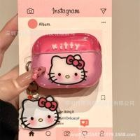 ราคา การ์ตูนการ์ตูนครีมด้านข้าง Hello Kitty airpods4 เคสป้องกัน Apple pro2/3 รุ่นชุดหูฟังบลูทูธไร้สาย Soft Case (54207834336)