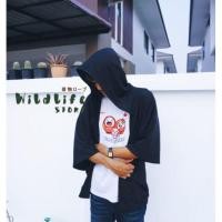 ราคา เสื้อคลุมมีฮู้ด ทรงกิโมโน Oversize (3315359838)