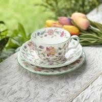 ราคา *มีตำหนิ* ชุดชากาแฟ Trio Minton Haddon Hall Made in England (แก้ว, จานรอง, จานขนม) ชาอังกฤษ (8547193312)