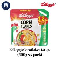 ราคา Kellogg's Corn Flakes เคลล็อกส์ คอร์นเฟลกซ์ ซีเรียลแผ่นข้าวโพดอบกรอบ ขนาด 1.2 kg (600g. x2) BBE: 09/01/2027 (50755838030)