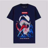 ราคา เสื้อยืดเวน่อม มาร์เวล Venom Marvel การ์ตูนลิขสิทธิ์แท้ รุ่น 0718TA-943 สีกรม Supercomics (4844714606)