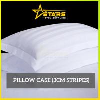 ราคา STARS 3CM Stripes ปลอกหมอนโรงแรม/Sarung Bantal Putih โรงแรม/โรงแรมหมอน/โรงแรมหมอน (51304946575)
