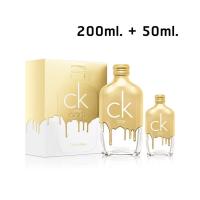 ราคา Set Calvin Klein Ck One Gold EDT 200 ml + 50 ml. กล่องซีล (2418280436)