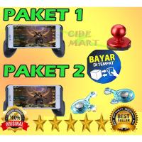 ราคา [PACKAGE] GAMEPAD + JOYSTICK MOBILE LEGEND PUBG / FLING ANALOG GAMEPAD (28560066290)