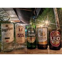 ราคา แก้วตัดจากขวด แก้วเบียร์วินเทจ (19045564579)