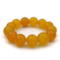 ราคา LUCKYSTONE หินสีนำโชค โทนสีเหลือง สร้อยข้อมือหินแท้ ขนาด 12 มม. by siamonlineshop (46960902)