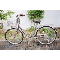 ราคา จักรยานแม่บ้านญี่ปุ่น - ล้อ 26 นิ้ว - เกียร์ดุม 3 สปีด - Bridgestone Promenade - สีเทา [จักรยานมือสอง] (49609904049)