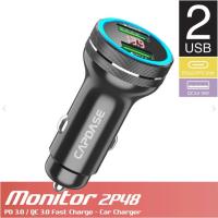 ราคา ที่ชาร์จในรถ Capdase Rapider Super 2P48 Monito QC3.0/USB-C PD3.0 r Car Charger (22649731317)