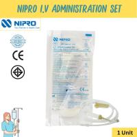 ราคา Nipro IV Administration Set สายชุดให้น้ำเกลือ180cm, 20 drops/ml, Sterile [1 Unit] (29716965682)