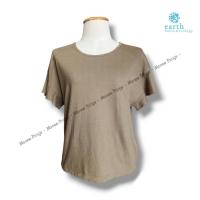 ราคา Earth Music ＆ Ecology [C119] เสื้อยืด Earth Music ＆ Ecology สีน้ำตาล (มือสอง) (27852338938)