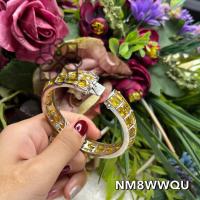 ราคา กำไลบุษราคัมแท้ พลอยสีเหลือง พลอยจันทร์บุรี สินค้ามีใบรับประกันดูแล AUFU STORE (43311637450)