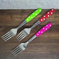 ราคา ช้อนส้อมลายจุดสแตนเลส 12 ชิ้น 1 โหล (42964689597)