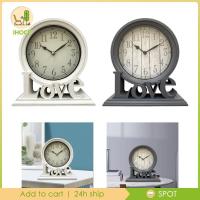 ราคา [Ihoce] นาฬิกา Mantel เงียบ Non Ticking Quartz Movement นาฬิกาตั้งโต๊ะตกแต่งขนาดใหญ่สําหรับโฮมออฟฟิศ Study (55509208366)