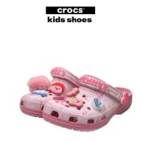 ราคา Crocs รองเท้านิ่มหัวกลมสีชมพูสำหรับเด็ก (47709288885)
