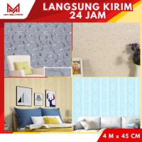 ราคา M2M WALLPAPER - วอลเปเปอร์ติดผนังลายดอกไม้สีขาวความงามวอลเปเปอร์ติดผนังห้องนั่งเล่นสติ๊กเกอร์ติดผนังนูน (55009411886)