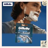 ราคา มีดโกน Gillette Sensor Excel แบบใบมีดคู่ แพ็ก 10 ชิ้น – ใบมีดสำรอง เพื่อการโกนที่เรียบเนียน สบายผิว (57058835027)