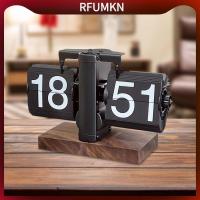 ราคา [rfumkn] Retro Mechanical Flip Desk Clock นาฬิกาตั้งโต๊ะดิจิตอลฐานไม้ตกแต่งสําหรับห้องนอน Hotel Cafe (50059361840)