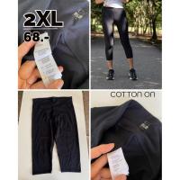 ราคา Ts6800 มือสอง 2XL เอว 32-34 Cotton On Body Active Capri Leggings สีดำสุดคลาสสิก กางเกงออกกำลังกาย 3 ส่วน (46400345346)