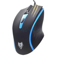 ราคา USB Optical Mouse NUBWO (NM-56 RADOLF) Black/Blue (1883210288)