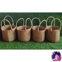 ราคา PDSถูกที่สุด กระเป๋าสานกระจูดสีธรรมชาติ (ทรงถังตระกร้า) รักษ์โลก (6336082617)