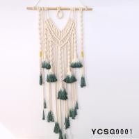 ราคา เชือกฝ้ายพรมทําด้วยมือ Nordic ตกแต่งงานแต่งงาน Bohemian ทอ Tapestry B & B ตกแต่ง V-Shaped Tapestry (48658693154)